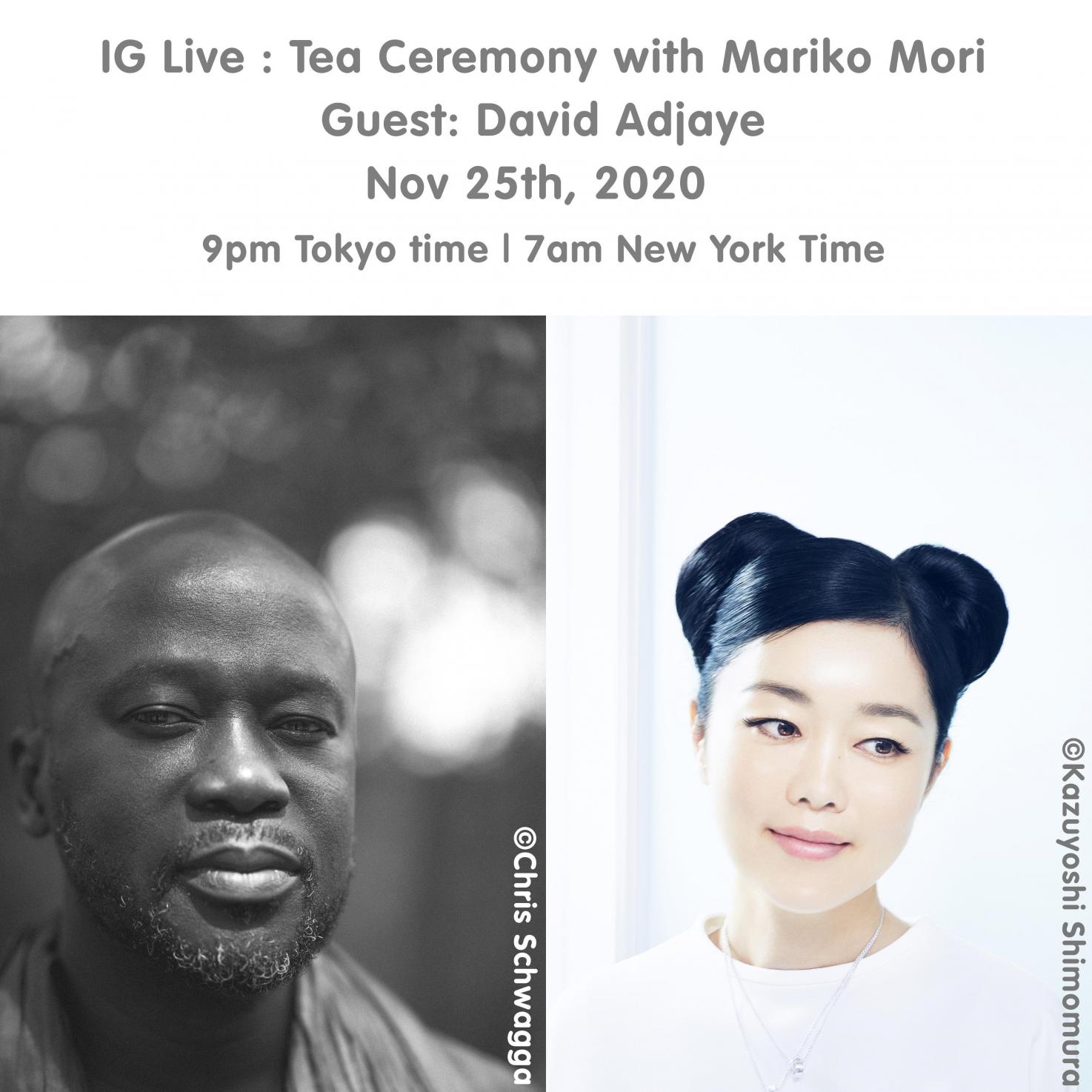 SCAI THE BATHHOUSE News 【IG LIVE】Tea Ceremony with Mariko Mori